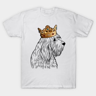 Otterhound Dog King Queen Wearing Crown T-Shirt